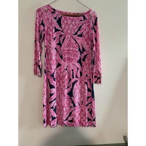 Lilly Pulitzer‎ Sophie Dress UPF 50 Coco Safari Pink Pineapple XS